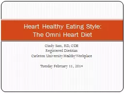 Cindy Sass, RD, CDE Registered Dietitian