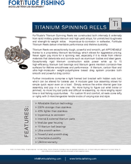 Springs:SteelTitanium    Bearings: