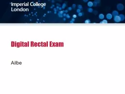 Digital Rectal Exam Ailbe