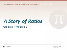 A Story of Ratios Grade 8 – Module 3