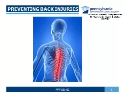 PREVENTING BACK INJURIES