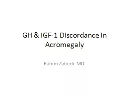 GH & IGF-1 Discordance in