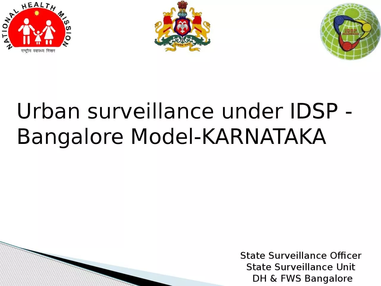 Urban  surveillance under IDSP -