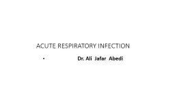 ACUTE RESPIRATORY  INFECTION