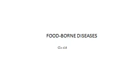 FOOD-BORNE DISEASE s