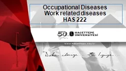 Occupational   Diseases Work related diseases