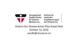 Intro to Ontario’s  Occ