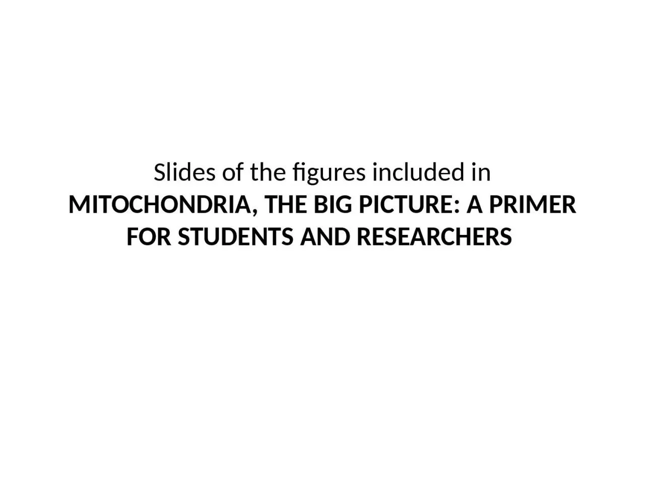 PPT-Slides of the figures included in