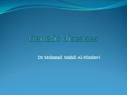 Genetic diseases     Dr.