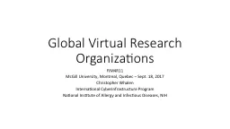 Global Virtual Research Organizations