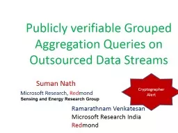 Publicly verifiable Grouped Aggregation Queries on