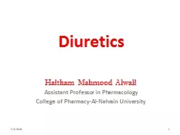 Diuretics Haitham   Mahmood