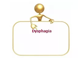 Dysphagia  THE TERMS DYSPHAGIA