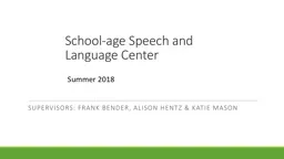 School-age Speech and Language Center