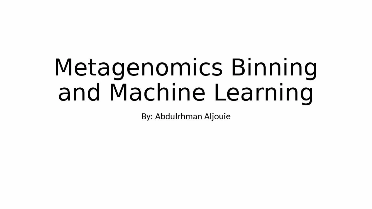 PPT-Metagenomics Binning and