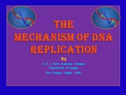 THE  MECHANISM OF DNA REPLICATION