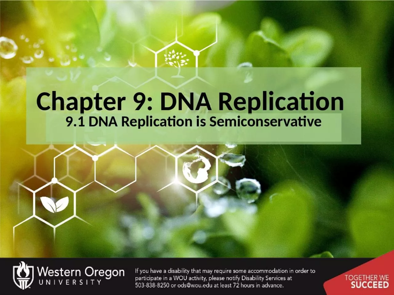 PPT-Chapter 9: DNA Replication