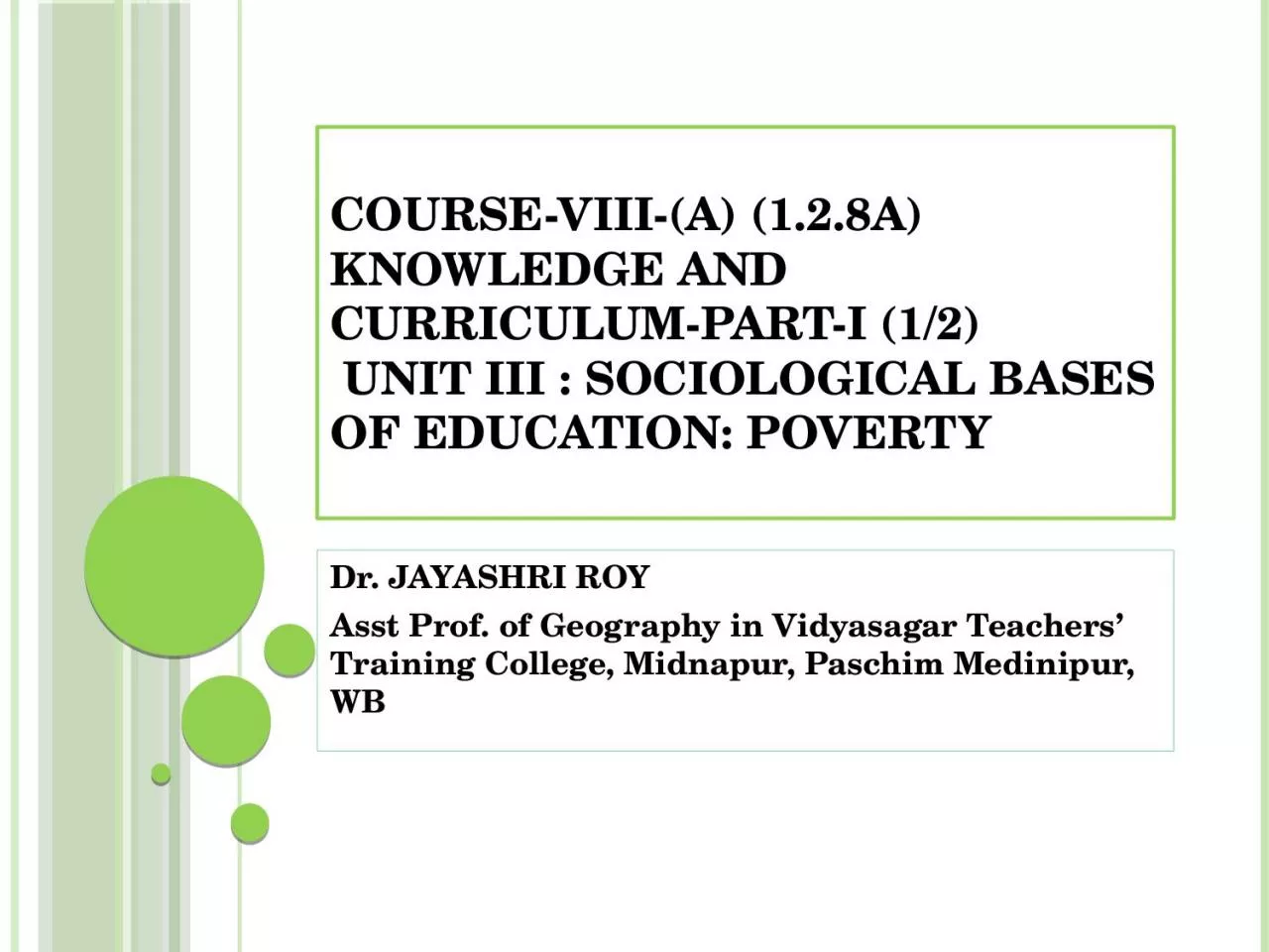 PPT-Course-VIII-(A) (1.2.8A)