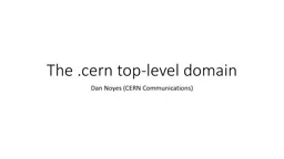 The . cern  top-level domain
