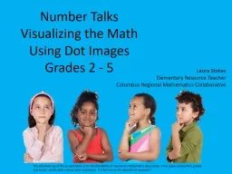 Number Talks Visualizing the Math