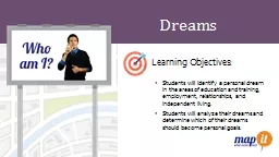 Dreams Learning Objectives: