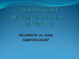 Evaluation and Management of Acute