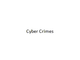 Cyber Crimes INTRODUCTION