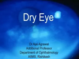 Dry Eye Dr.Ajai Agrawal