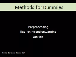 Methods for Dummies Preprocessing