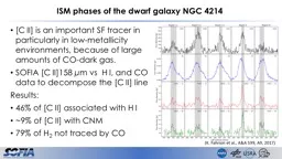 [C  II ] is an important SF tracer in particularly in low-metallicity environments, because of la