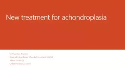 New treatment for  achondroplasia