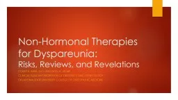 Non-Hormonal Therapies for Dyspareunia: