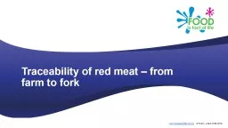 Traceability of red meat – from farm to fork