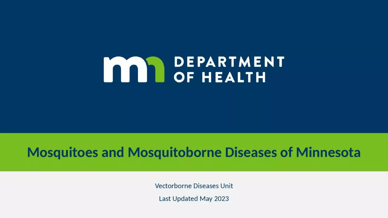 PPT-Mosquitoes and Mosquitoborne