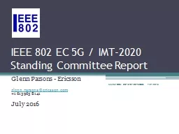 IEEE 802 EC 5G / IMT-2020
