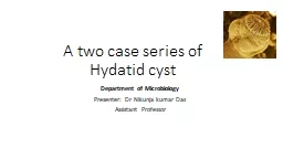 A two case series of Hydatid cyst