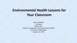 Environmental Health Lessons for