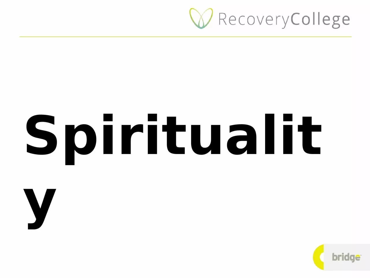 Spirituality “Spirituality is that which gives meaning to one's life and draws one to
