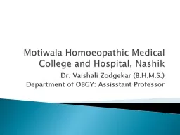 Motiwala Homoeopathic Medical College and Hospital, Nashik