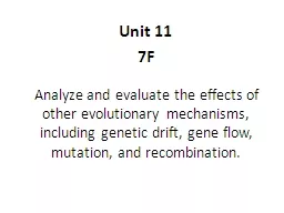 Analyze  and evaluate the effects of other evolutionary mechanisms, including genetic drift, gene f