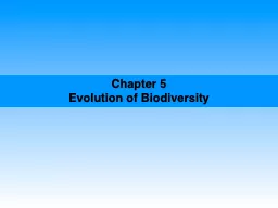 Chapter  5 Evolution of Biodiversity