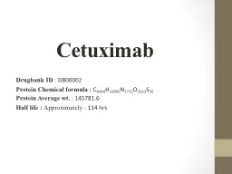 Cetuximab Drugbank  ID  :