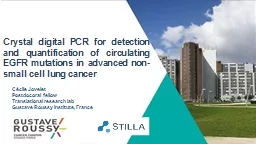 Crystal digital PCR for detection and quantification of circulating EGFR mutations in advanced non-