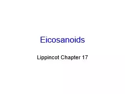 Eicosanoids Lippincot Chapter 17