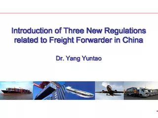 Introduction of three new regulations in China