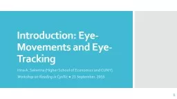 Introduction: Eye-Movements and Eye-Tracking