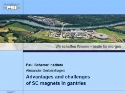 23 August 2017 Paul Scherrer Institute