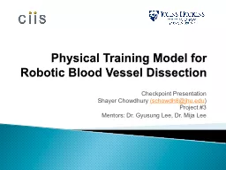 Physical Training Model for Robotic Blood Vessel Dissection