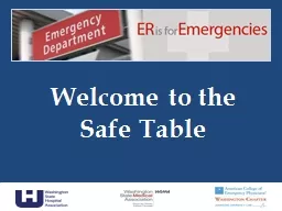 Welcome  to the Safe Table