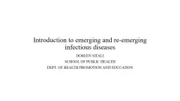 Introduction to emerging and re-emerging infectious diseases